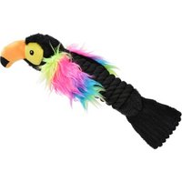 AniOne Spielzeug Hund Tucan mit Seil umwickelt M