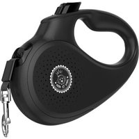 HUND IST KÖNIG Rollleine für Hunde | robuste Hundeleine für kleine & große Hunde | 15-50 kg schwarz S