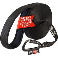HUND IST KÖNIG ® Hunde Schleppleine mit Sicherheitskarabiner & gepolsterter Handschlaufe 15 m