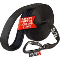 HUND IST KÖNIG ® Hunde Schleppleine mit Sicherheitskarabiner & gepolsterter Handschlaufe 20 m