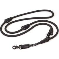 HUND IST KÖNIG ® 2,3 m verstellbare Führleine für Hunde schwarz 1,2 cm, 2,3 m