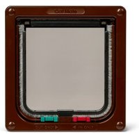 Cat Mate Manuelle Katzenklappe mit 4-Wege-Verriegelung - 309 braun