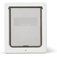 Dog Mate Manuelle mittelgroße Hundeklappe mit 2-Wege-Verschluss - 215 weiß