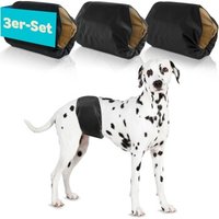 HUND IST KÖNIG Hundewindeln für Rüden [3 STK] Saugstarke Hundewindeln Rüde | Bequeme Hunde Windeln bei Inkontinenz M