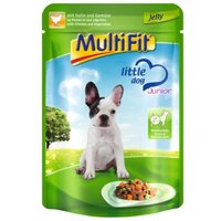 MultiFit Junior Little Dog Pouch Jelly Huhn & Gemüse 96x100 g