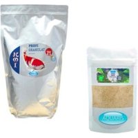 AQUARIS Sparset Koi Profi Granulat Medium und natürlicher Filterstarter