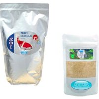 AQUARIS Sparset Teichpflege und Koifutter für heranwachsende Fische