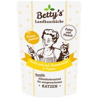 Betty's Landhausküche Frischebeutel Huhn Pur mit Borretschöl 12x 100g für Katze