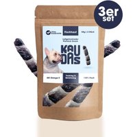KAUDAS Fischhaut Fit-Knusper Riegel 3x50 g