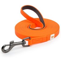 Rudelkönig Schleppleine mit Handschlaufe orange 5 m