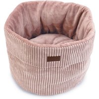 Designed by Lotte DBL Katzenkorb Ribbed rosa