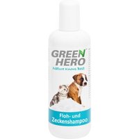 Greenhero Floh- und Zeckenshampoo, 250 ml, schützt vor Flöhen, Zecken, Parasiten und Läusen