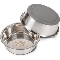 Rudelkönig Edelstahlnapf - 2er Set - 2x1,75 l