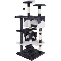 Lionto Kratzbaum, Höhe 130 cm weiß/ grau