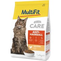 MultiFit Care Trockenfutter Katze, Adult, Anti Hairball, Huhn 1,4 kg
