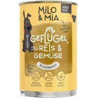 Milo & Mia Geflügel, Reis & Gemüse 24x400 g