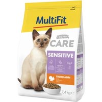 MultiFit Care Trockenfutter Katze, Adult, Sensitive, Truthahn 2x1,4 kg