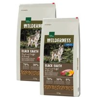 REAL NATURE WILDERNESS Trockenfutter Hund, Adult, Black Earth Rind und Büffel 2x12 kg