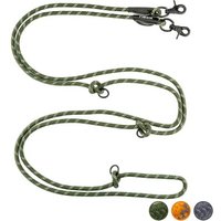 Floxik Premium Führleine Hund - Hundeleine 3m Verstellbar - Robuste Tauleine für kleine & mittelgroße Hunde grün M