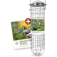 wildtier liebe Meisenknödelhalter 31cm, Silber