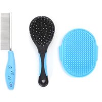 nobleza - 4in1 Bürsten Set - Hundebürste - Katzenbürste