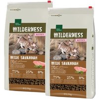 REAL NATURE WILDERNESS Trockenfutter Katze, Kitten, Wide Savannah, Geflügel, Lamm & Wildschwein 2x2,5 kg