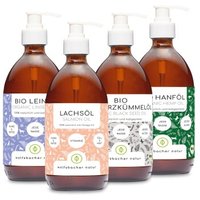 Wolfsbacher Natur Futteröl Set 4 x 500ml