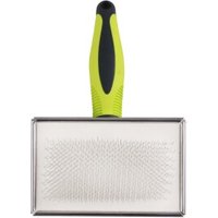 nobleza Einseitiger Haustierkamm – Gebogene Stahlzähne für effektive Fellpflege XL