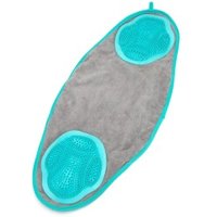 nobleza Hundehandtuch Frottee mit integrierten Reinigungshandschuhen