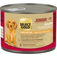 SELECT GOLD Nassfutter Hund Sensitive Junior Huhn und Reis 12x200 g