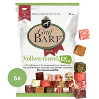 Graf Barf Vollwertmenü Plus Rind 6x2,5kg