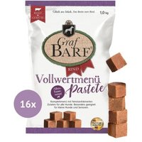 Graf Barf Vollwertmenü Pastete Rind 16x1kg