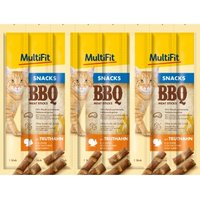 MultiFit BBQ Meat Sticks 7x8x5g Truthahn
