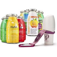 SmoothieDog Mix 12x 250 ml + Doggyroller Rosa mit Karabiner