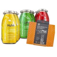 SmoothieDog Klassik 12x 250 ml + Lickimat Orange