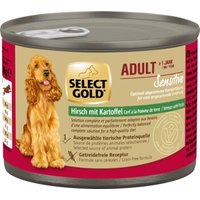 SELECT GOLD Nassfutter Hund Sensitive Adult Hirsch mit Kartoffeln 12x200 g