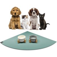 SANOZOO ® - Napfunterlage Eckrund - Öko-Tex und Made in Germany petrol 80 cm, 80 cm