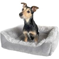 Wallace & Jones Hundebett MAYFAIR silber/ grau S