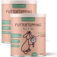 Hunderunde Futtertopping - Haut & Fell - Glänzendes Fell, Gesunde Haut, Natürliche Zutaten, vegan 500 g