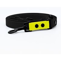 THE DOG IDEA Biothane Hundeleine Schwarz neon gelb