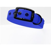 THE DOG IDEA Biothane Halsband Blau Schwarz XS
