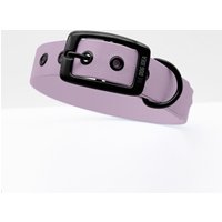 THE DOG IDEA Biothane Halsband Lavendel Schwarz XXL