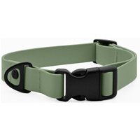 THE DOG IDEA Biothane Halsband mit Klickverschluss Early Green S
