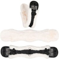 Equinate Kurzgurt Luke anatomisch mit synthetischem Lammfell naturfarben 80 cm