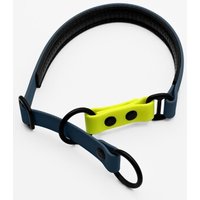 THE DOG IDEA Zugstopp Halsband Navy neon gelb XXL