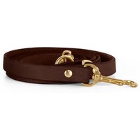 THE DOG IDEA Echtleder Hundeleine Braun M-L