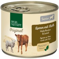 REAL NATURE Nassfutter Hund, Senior, Lamm und Kalb 12x200 g