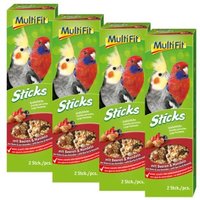 MultiFit Großsittich Sticks 4x2er Beeren