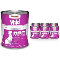 Supravit Hundenassfutter 6 x 820g Edles Wild