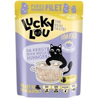 Lucky Lou Nassfutter Katze Extra Food Adult in Brühe Huhn 12x70 g